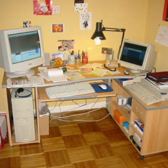 notre bureau en 2004 chez LunaWeb