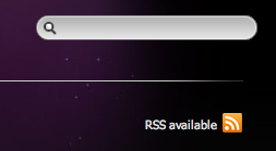 evaneckard, le menu rss et le moteur de recherche