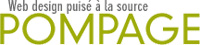 Pompage, Web design puisé à la source