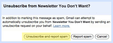 Désinscription spam gmail Désinscription spam gmail