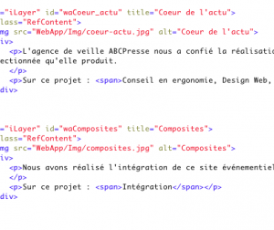 Code HTML de la version iPhone du site LunaWeb.fr