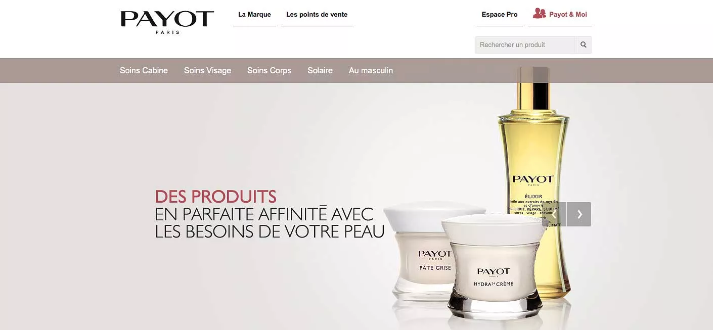 Refonte produit Payot