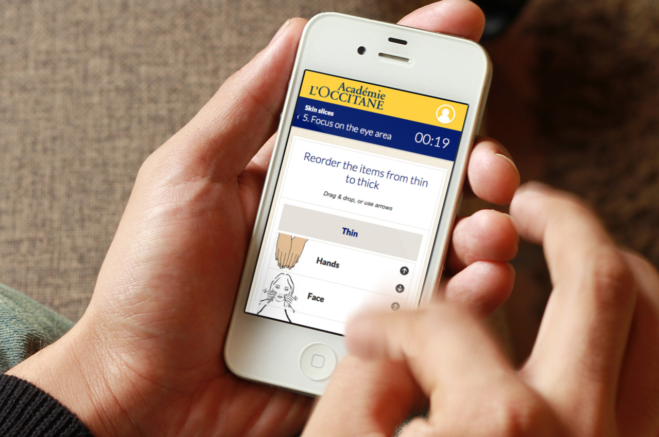 e-learning en responsive design pour L'Occitane en Provence