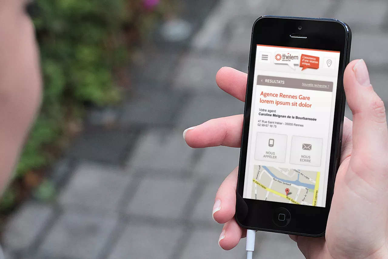 Consulter le site Thélem assurances en mobilité