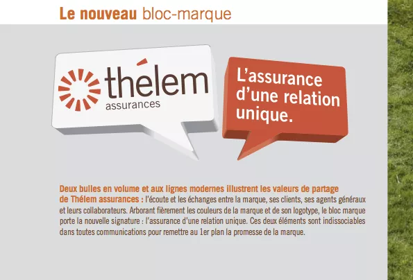 Le nouveau bloc marque de Thélem assurances