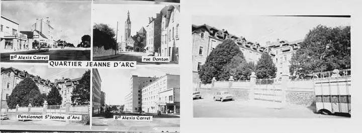 Carte postale du Lycée Jeanne d'Arc de Rennes