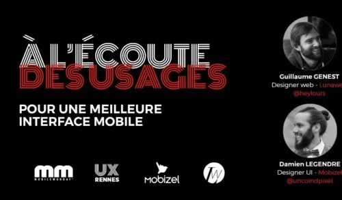 Conférence UX Rennes, Mobizel, LunaWeb de l'UX dans le Mobile