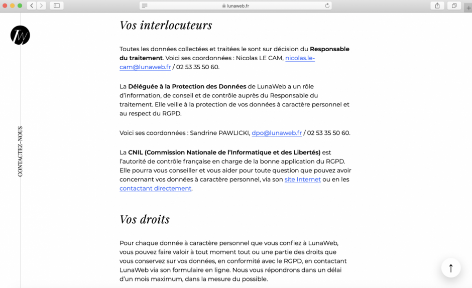 Information de vos utilisateurs – collecte de données – RGPD Information de vos utilisateurs - collecte de données - RGPD