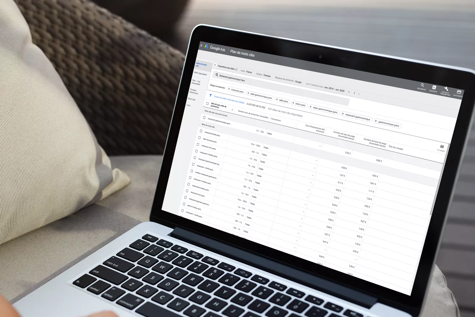 Audit SEO - Recherche de mots clés - positionnement