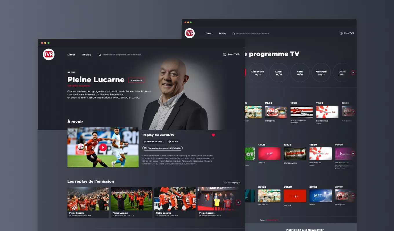 tvr nouveau site web