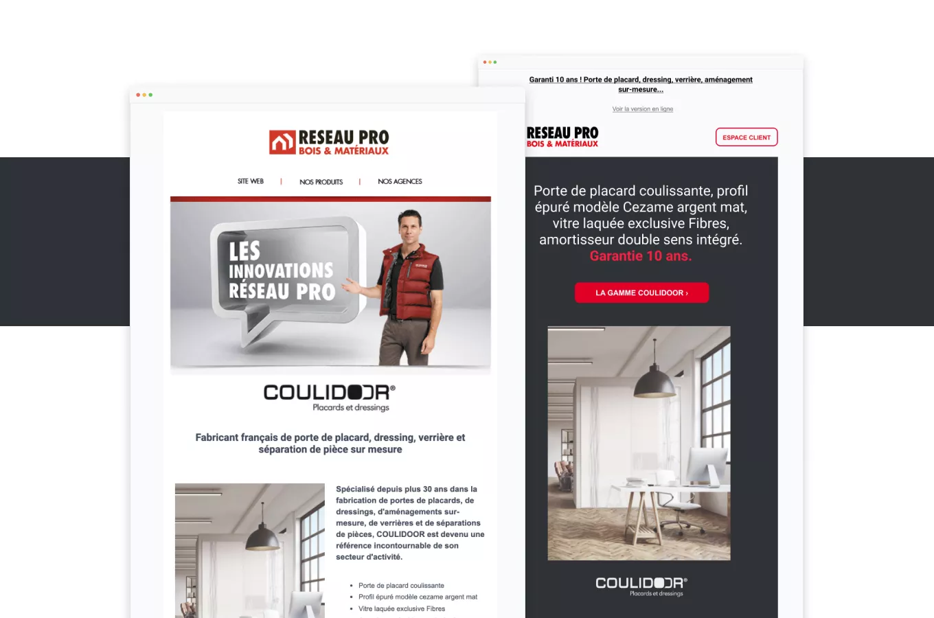 emailing version desktop