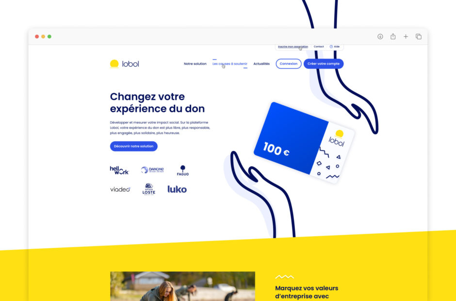 Webdesign du site de don Lobol