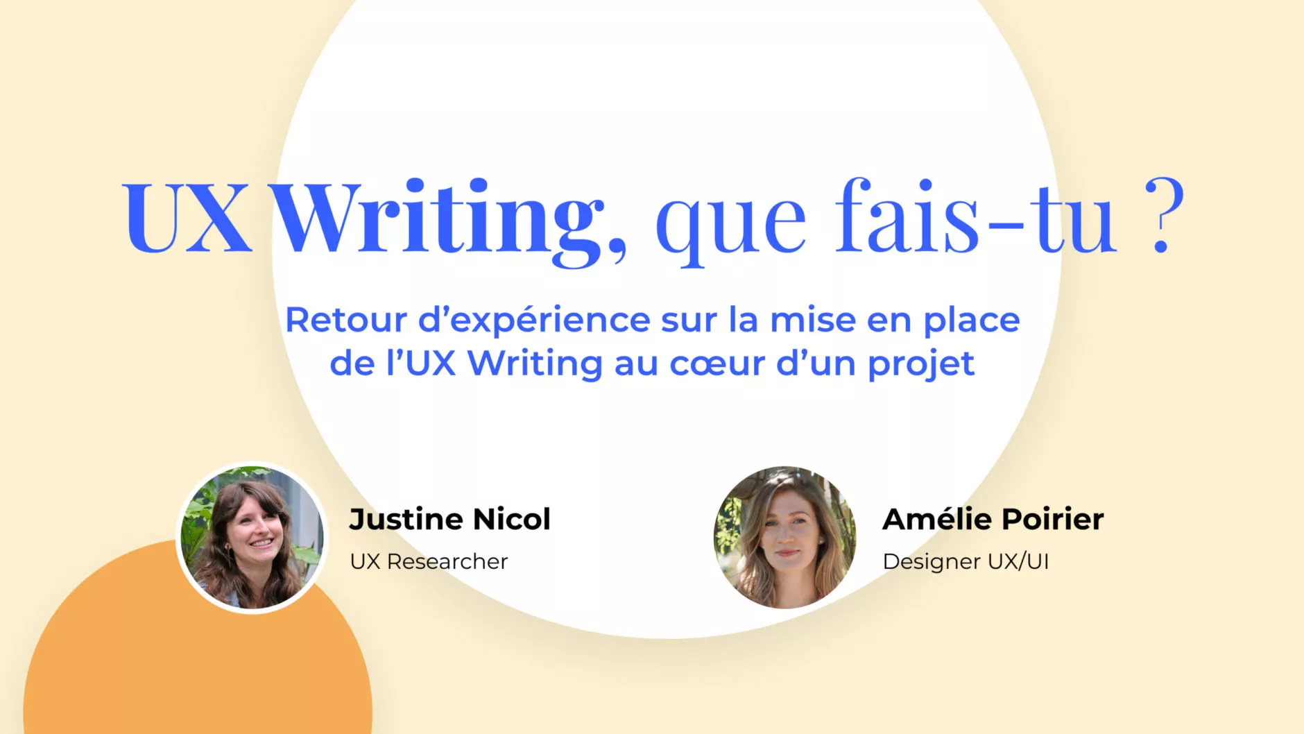 webinaire UX Writing mars 2022