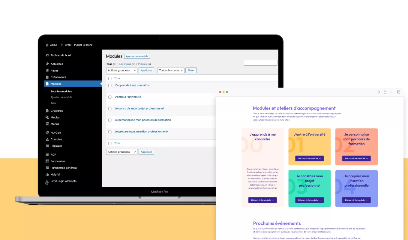 Site Appui avec LunaWeb
