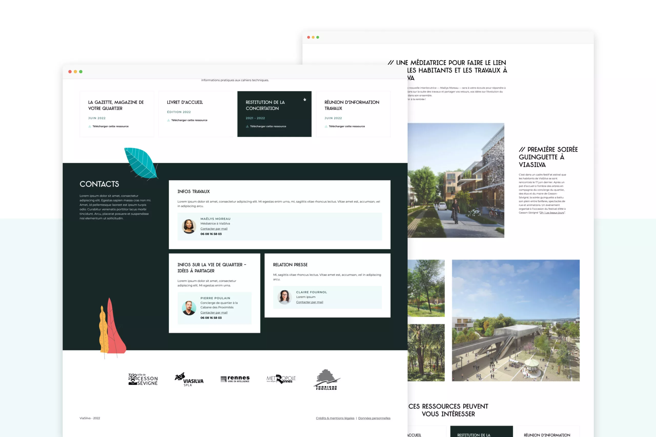 Design UX & UI du site web de ViaSilva - Rennes