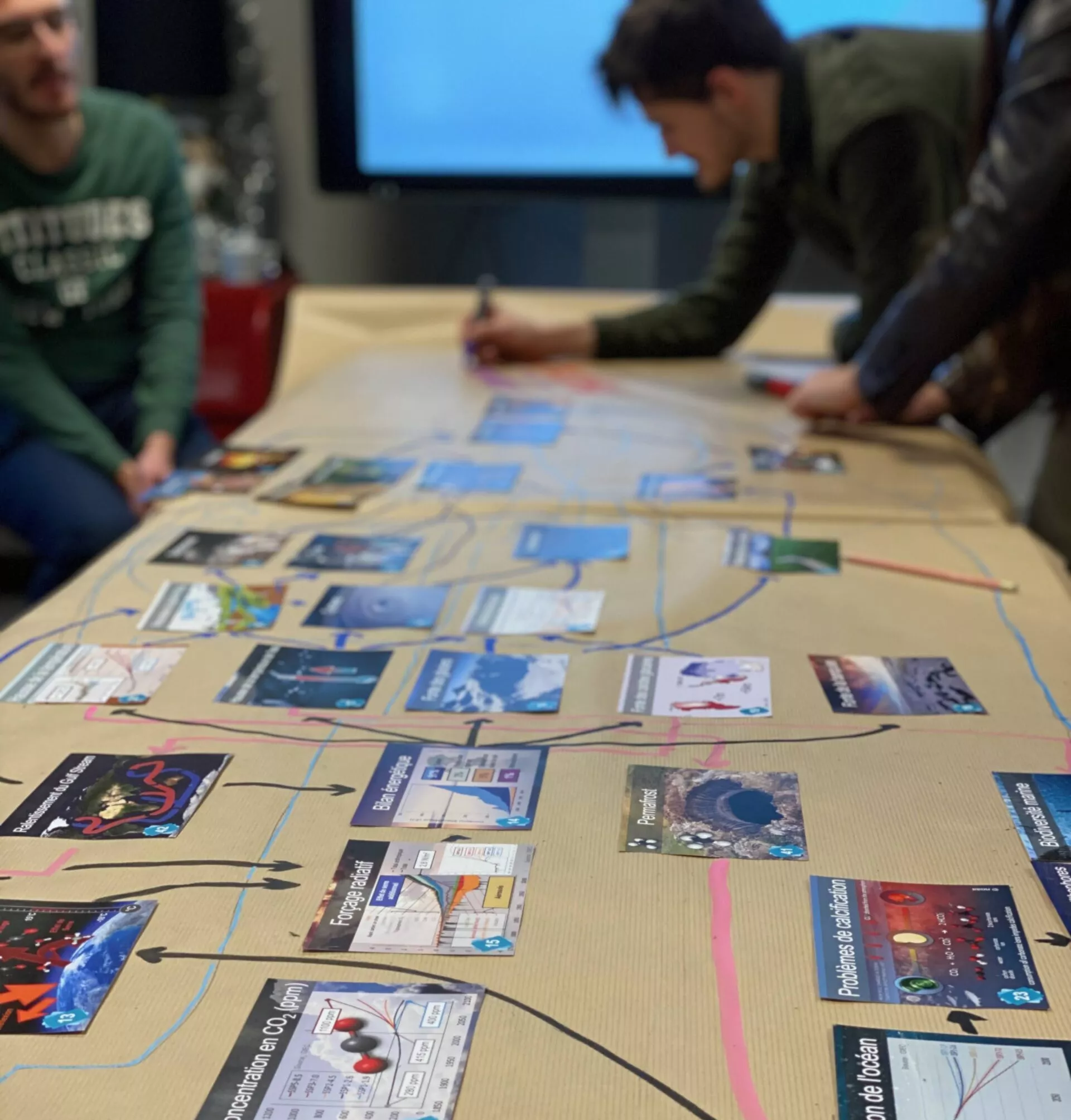 Une fresque du climat a été réalisée par le pôle UX de l'Agence LunaWeb