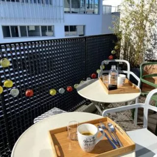 Vue de la petite terrasse de LunaWeb