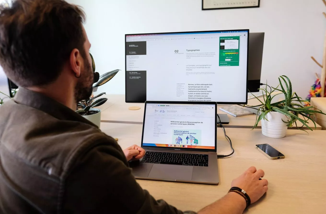 Damien Legendr, UX Designer analyse l'éco-conception du site web