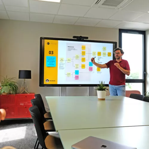 Nicolas élaboration d'une stratégie avec des collaborateurs