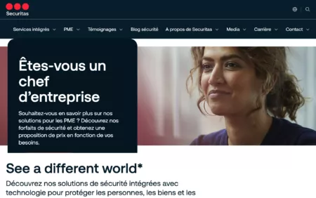 Securitas France capture d'écran