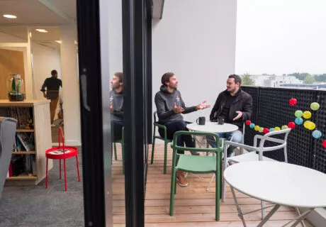 Terrasse de nos locaux à Rennes