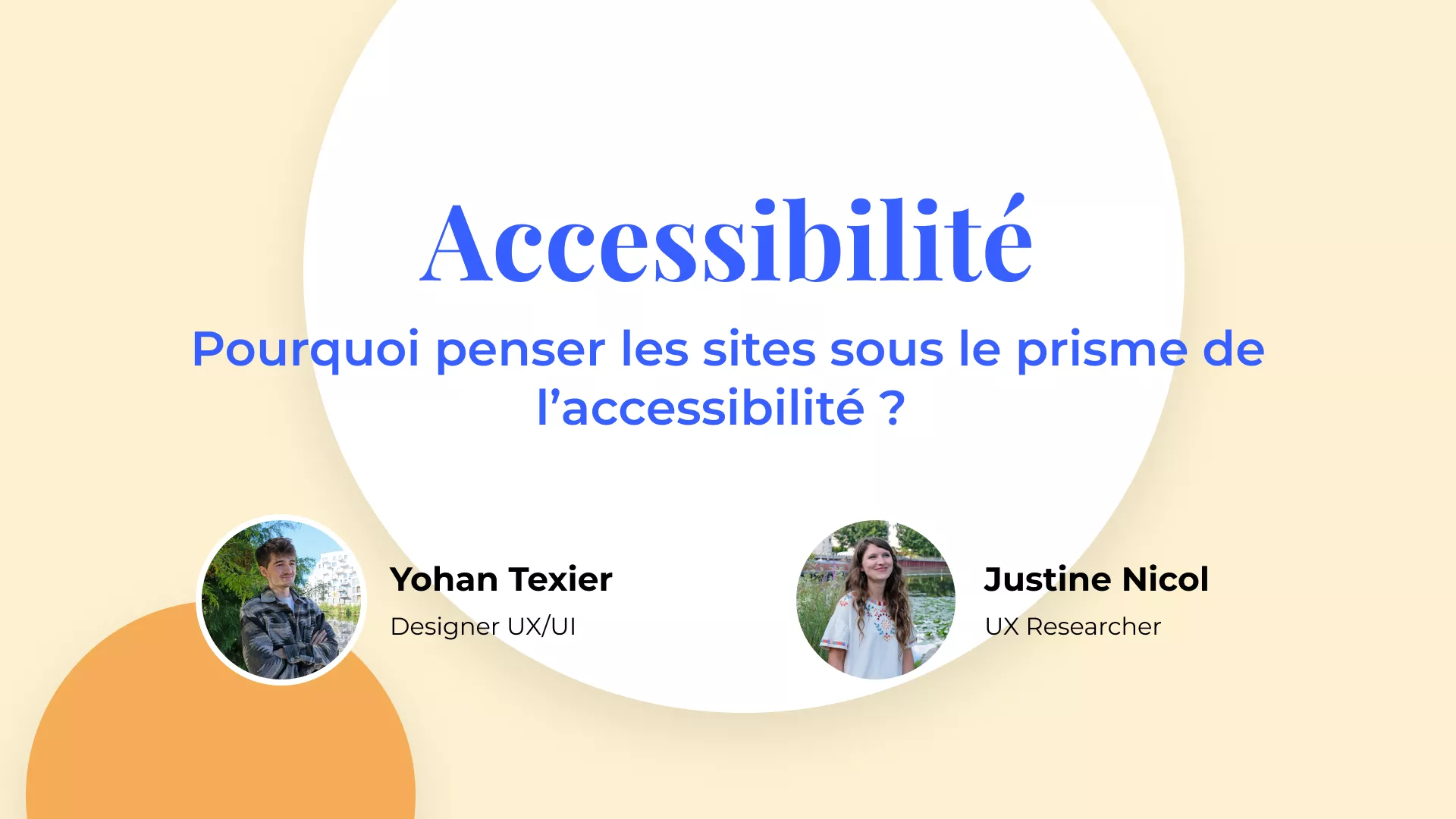 Image de couverture du webinaire dédié à l'accessibilité