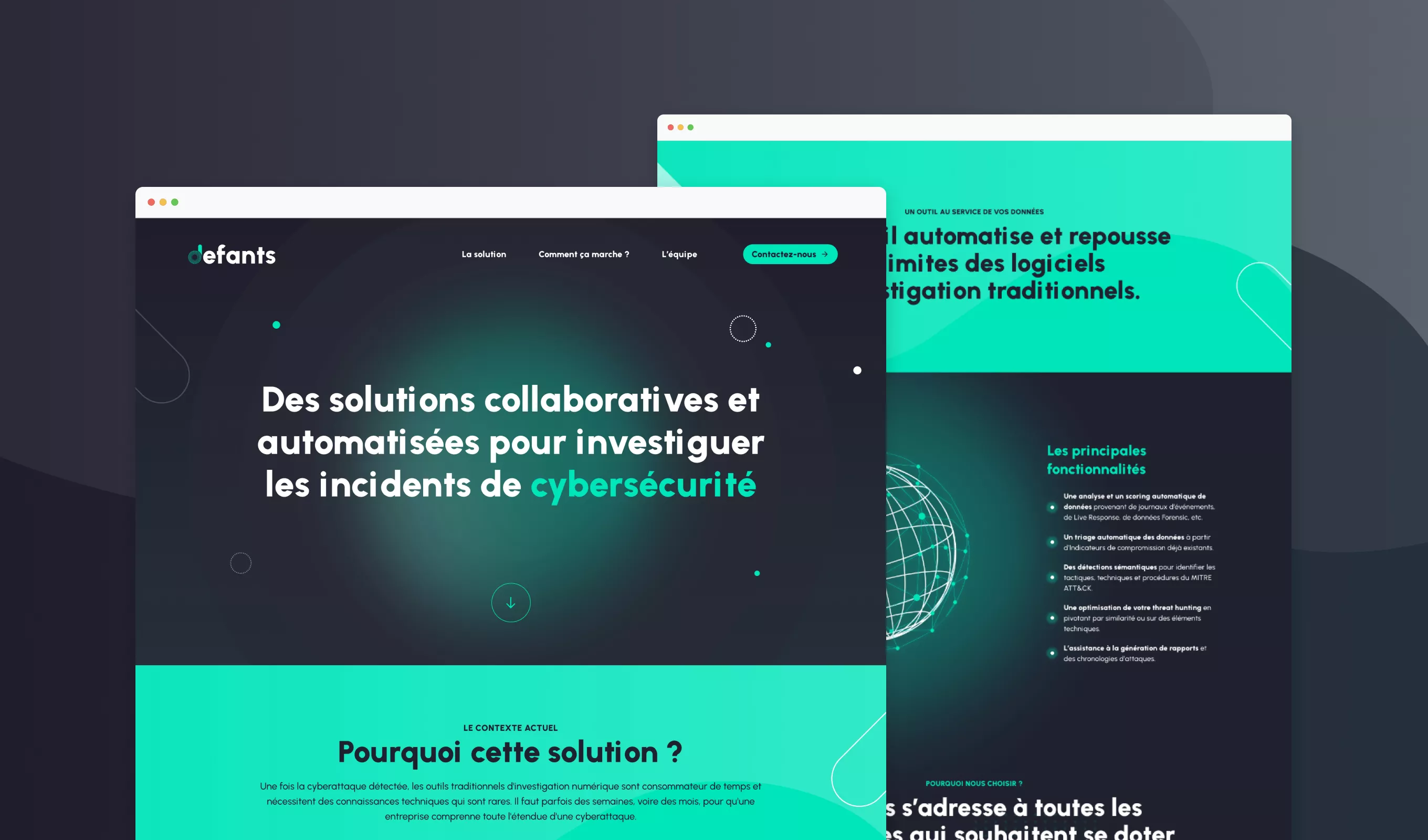 Defants desktop views