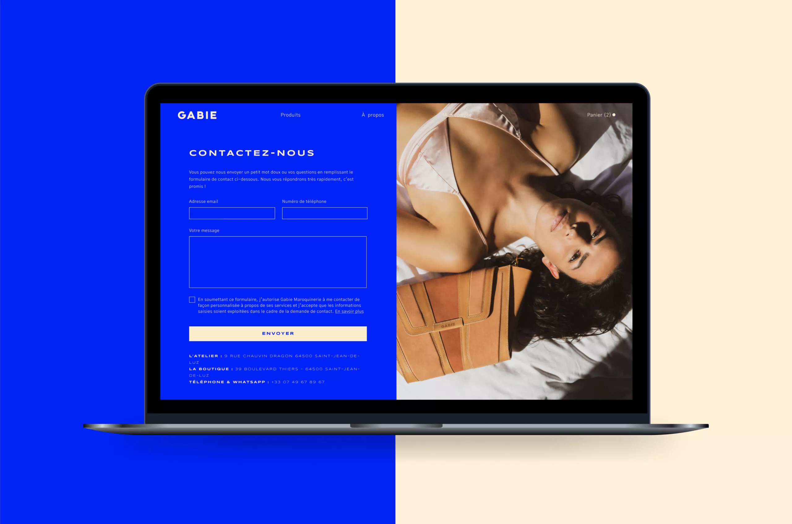 desktop gabie maroquinerie