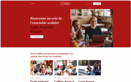 Capture écran ESSFA accueil