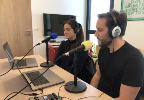 Enregistrement podcast Damien et Érika