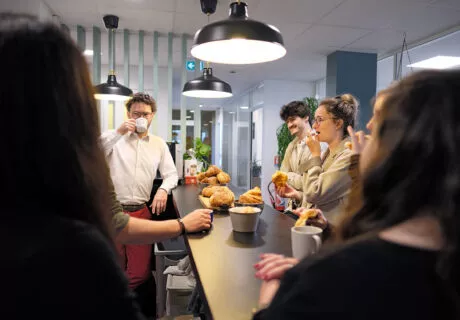 Petit déjeuner à l'Agence