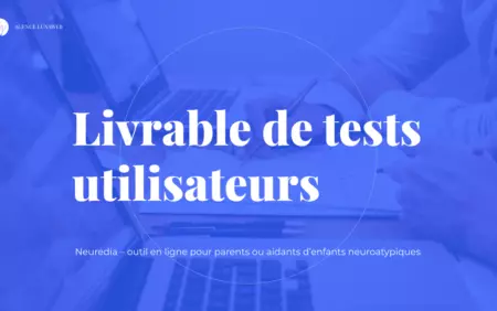 Neuredia livrable tests utilisateurs
